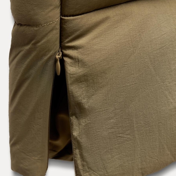 ZARA Women's Water&Wind Protection Long Anorak(Dark Olive, US L /EUR L) - Picture 11 of 16
